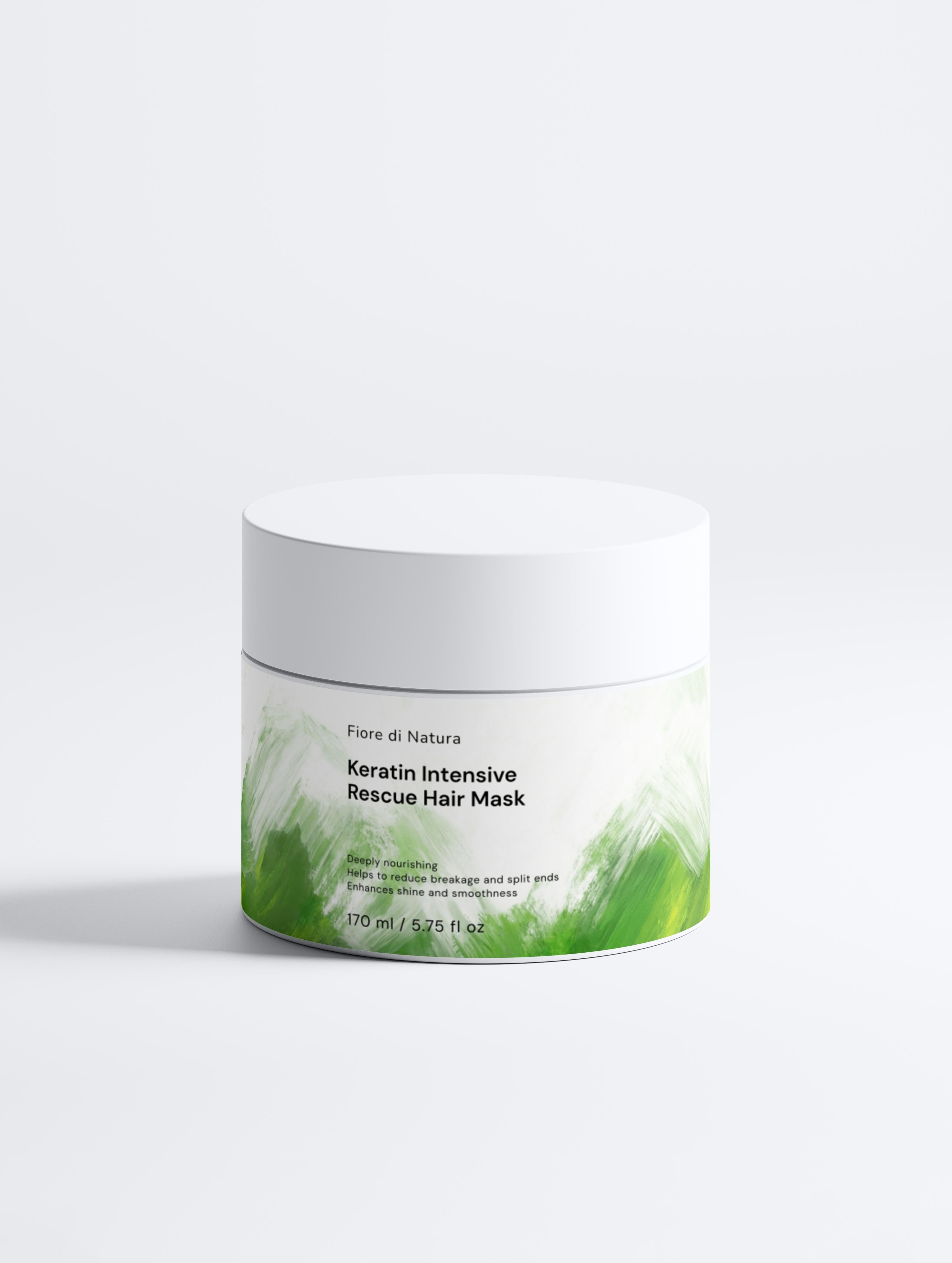 Keratin intensive rescue hair mask for damaged 
and frizzy hair — deep conditioning protein 
treatment for silky smooth hair restoration