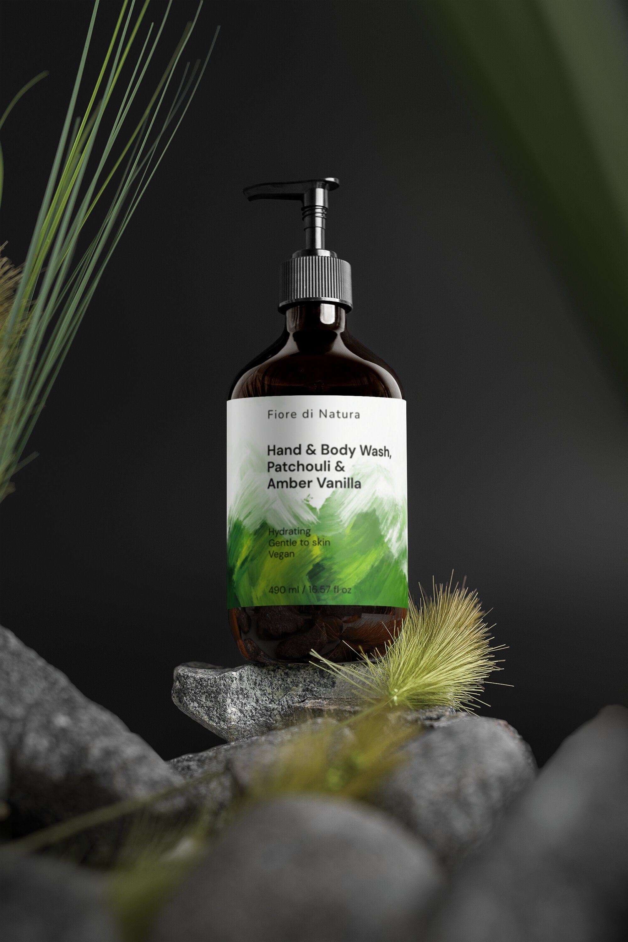 Hand & Body Wash, Patchouli & Amber Vanilla